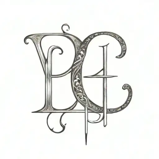 INCORPORATE THE INITIALS P L H, & LRS WHILE SYMBOLIZING TRUE LOVE tattoo design idea