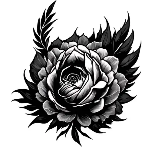 I want a tattoo on the side of the calf or back of it. I want it to represent power, endurance, resilience and tenacity. tattoo design idea