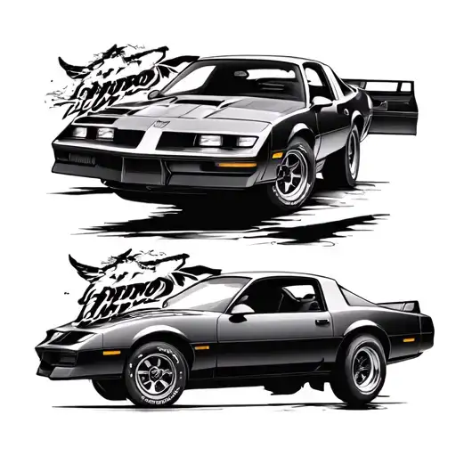 1989 turbo trans am and 1987 buick grand national  tattoo design idea