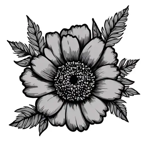 "Junior Wyatt" December And February Birth Flower tattoo design idea