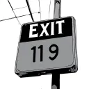 Exit 119 sign tattoo design idea