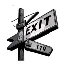 Exit 119 sign tattoo design idea