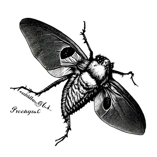 I am looking for a deaths head hawk moth in black and white tattoo design idea