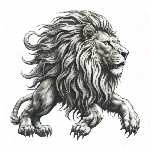 aslan tattoo design idea