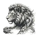 aslan tattoo design idea