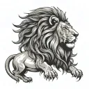 aslan tattoo design idea