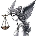 Libra Goddess tattoo design idea