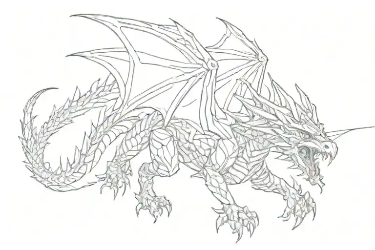 Zelda light dragon wrapped tattoo design idea