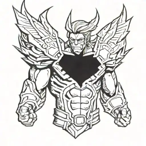 all might tattoo design idea