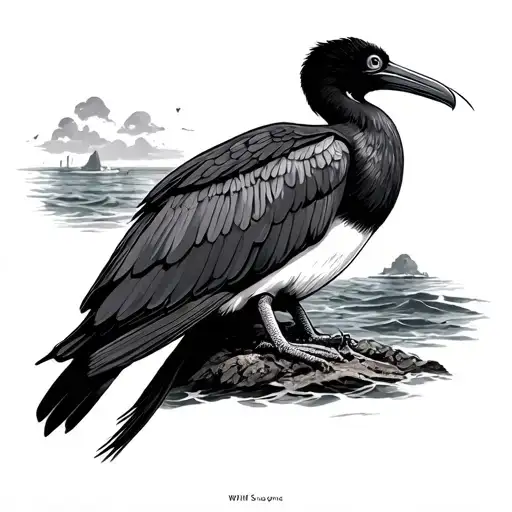 Frigate Bird tattoo design idea