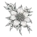 Oleander tattoo with shikigami from spirited away tattoo design idea