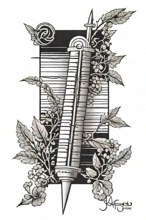 ogham writing tricep tattoo tattoo design idea