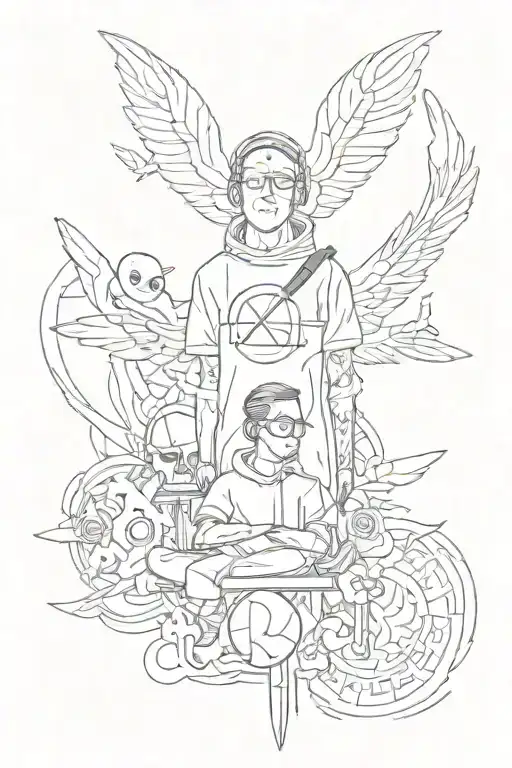 twenty one pilots linkin park tattoo design idea