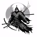 Ronin samurai tattoo design idea