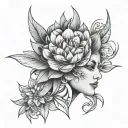 Crystal Babe Purugan tattoo design idea
