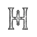 cattle brand using a capital B and a capital H placed with the B inverted so the back is against the leg of the H tattoo design idea