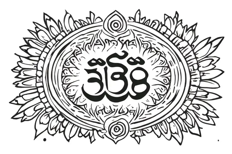 Aham Brahmasmi tattoo design idea