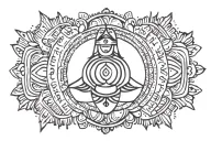 Aham Brahmasmi tattoo design idea