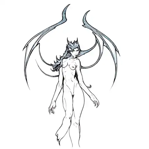 Sirene (devilman Crybaby) tattoo design idea