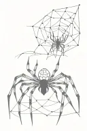 gothic style spider tattoo design idea