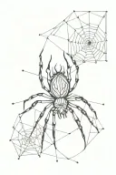 gothic style spider tattoo design idea