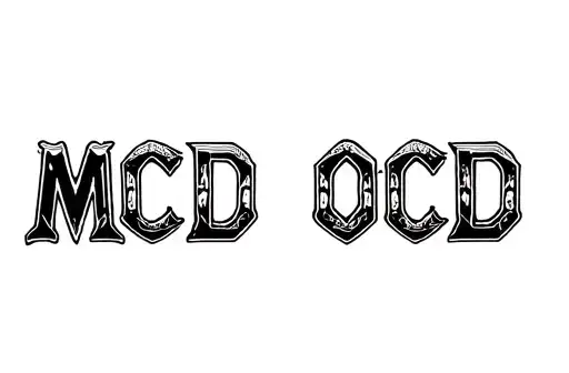 "MCD OCD" tattoo design idea