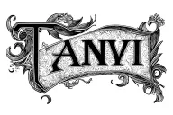 "Tanvi" script tattoo design idea