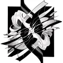 Coverup Abstract Patterns tattoo design idea