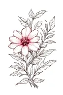 june and march birth flower intertwined tattoo design idea