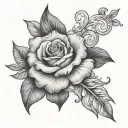 Child Birth Date tattoo design idea
