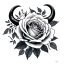 Rosas, Taurus tattoo design idea