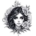 Selene tattoo design idea