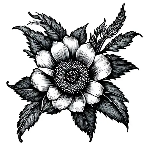 fleur tattoo design idea