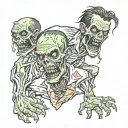 zombie tattoo design idea
