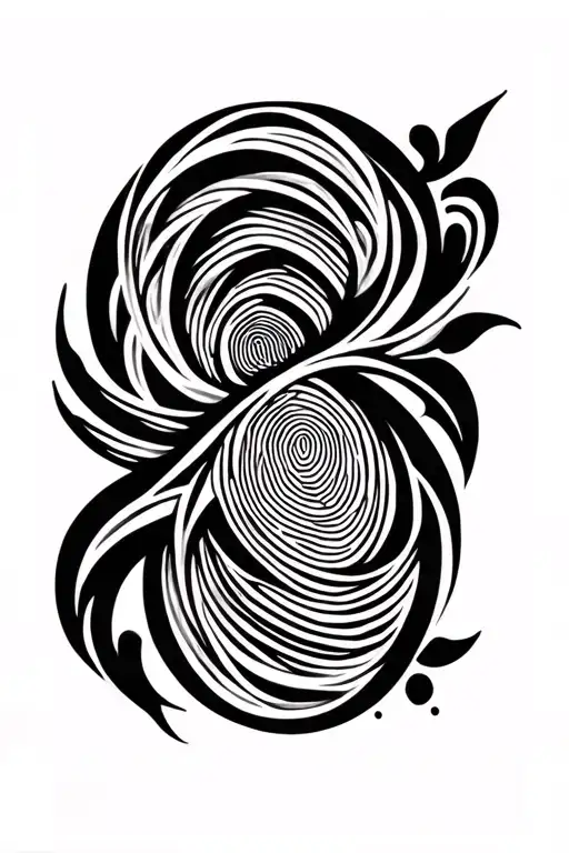 Forearm, Maori, tribal past, fingerprint tattoo design idea