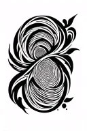Forearm, Maori, tribal past, fingerprint tattoo design idea