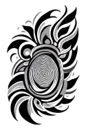 Forearm, Maori, tribal past, fingerprint tattoo design idea
