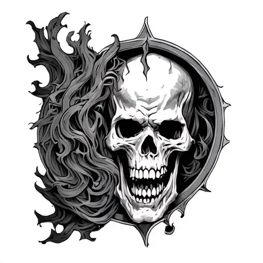 gates of hell  tattoo design idea