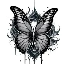 Butterfly effect reaper tattoo design idea