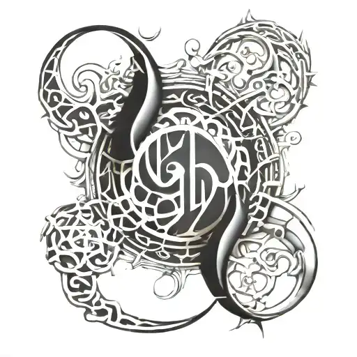 arabic calligraphy tattoo design idea