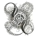 arabic calligraphy tattoo design idea