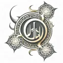 arabic calligraphy tattoo design idea