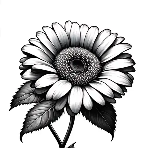 GERBERA DAISY tattoo design idea