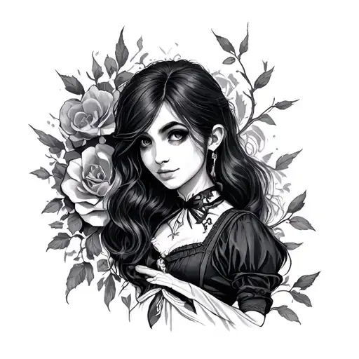Alice Madness Returns tattoo design idea