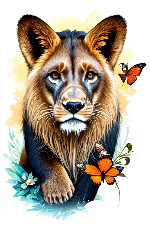 Butterfly, Bunny, Lion, Fox, Bear, Panther (ALL DIFFERENT ANIMALS) tattoo design idea