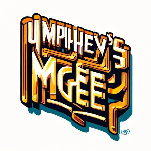 3D maze that spells "Umphrey's McGee" tattoo design idea