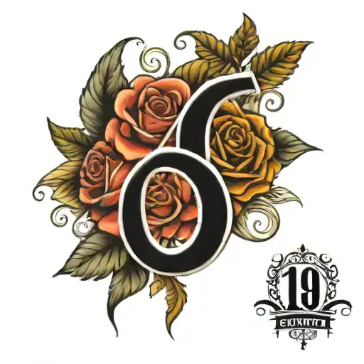 Design a tattoo with the name Sandra and the date 1975-01-13 in roman numerals tattoo design idea