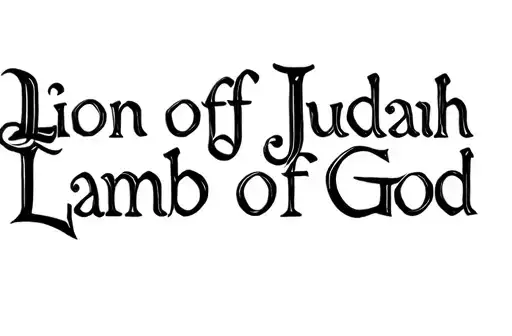 "Lion of Judah
Lamb of God " tattoo design idea