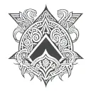 Garo tribe symbol tattoo design idea