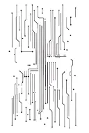 bar code and circuit board design tattoo design idea